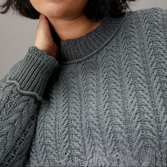 Anthropologie Marci Dip-Dyed Cable Sweater - Picture 5 of 5